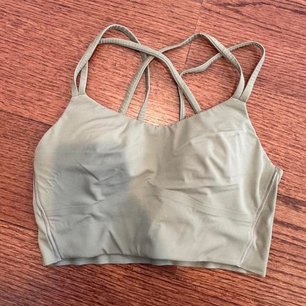 Lululemon Women's Green and Khaki Bra